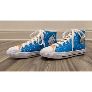 Fire Merch Youth High Tops - Fun Sweet Ice Cream Sprinkles Design - Size Y4